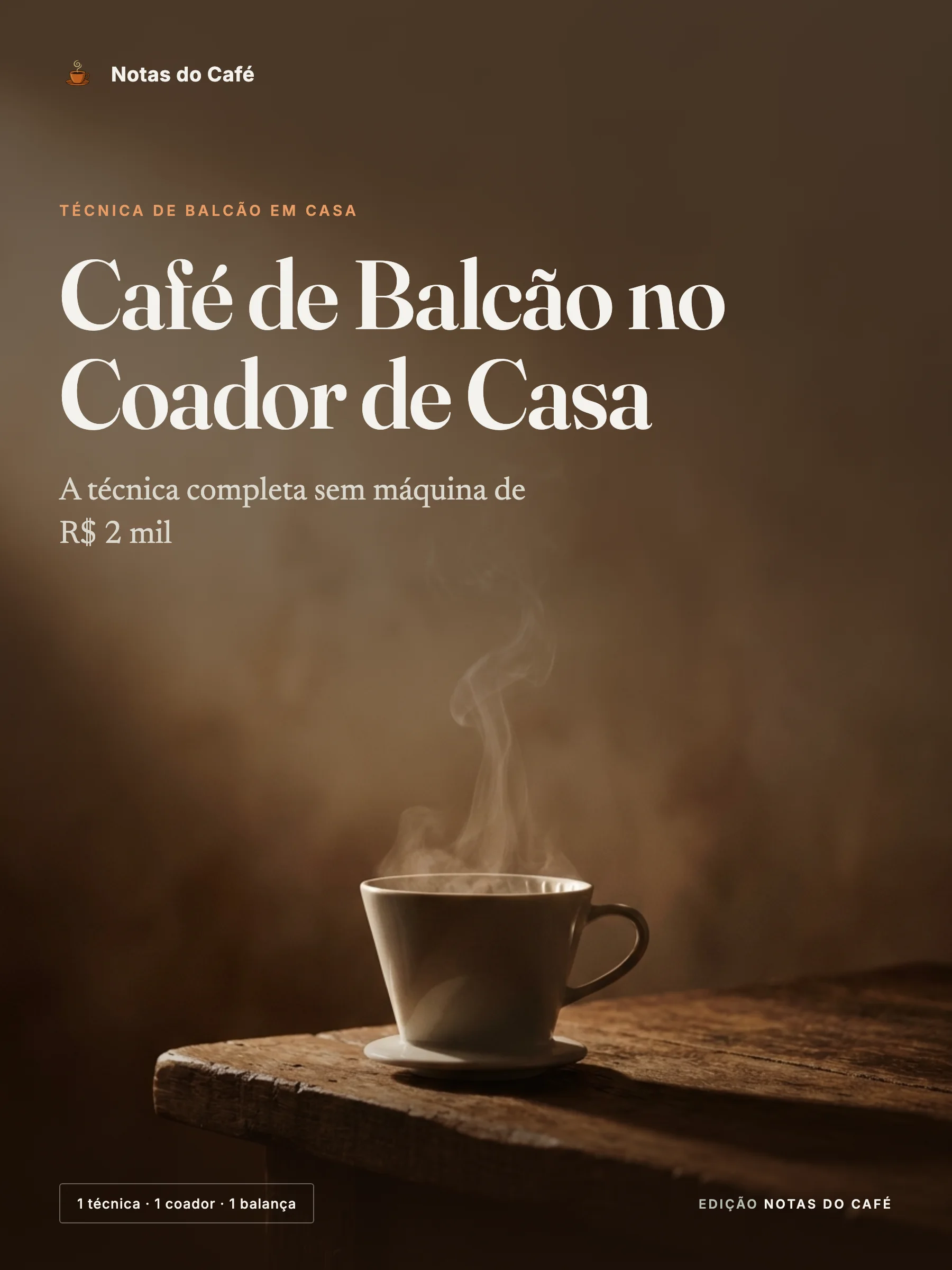 Capa do guia Café de Balcão no Coador de Casa