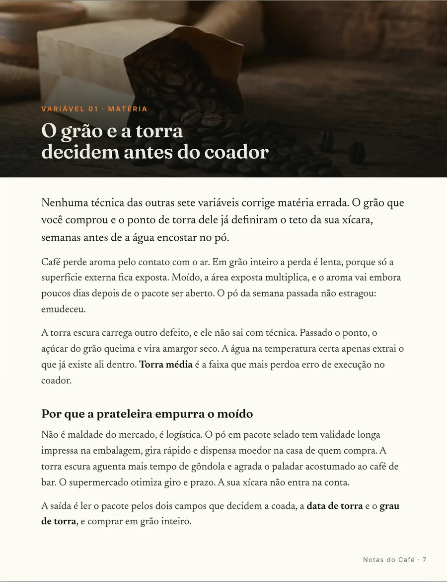Abertura de variável: Cada variável abre em cena, com o defeito nomeado